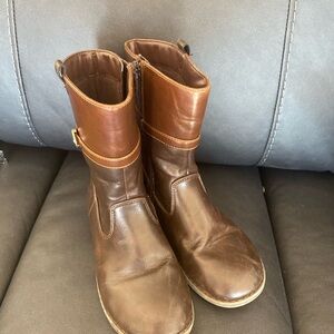 Gymboree Brown Faux Leather Buckle Ankle Boots – Girls Size 1